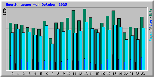 Hourly usage for October 2025