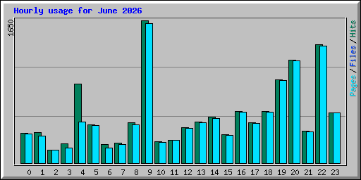 Hourly usage for June 2026